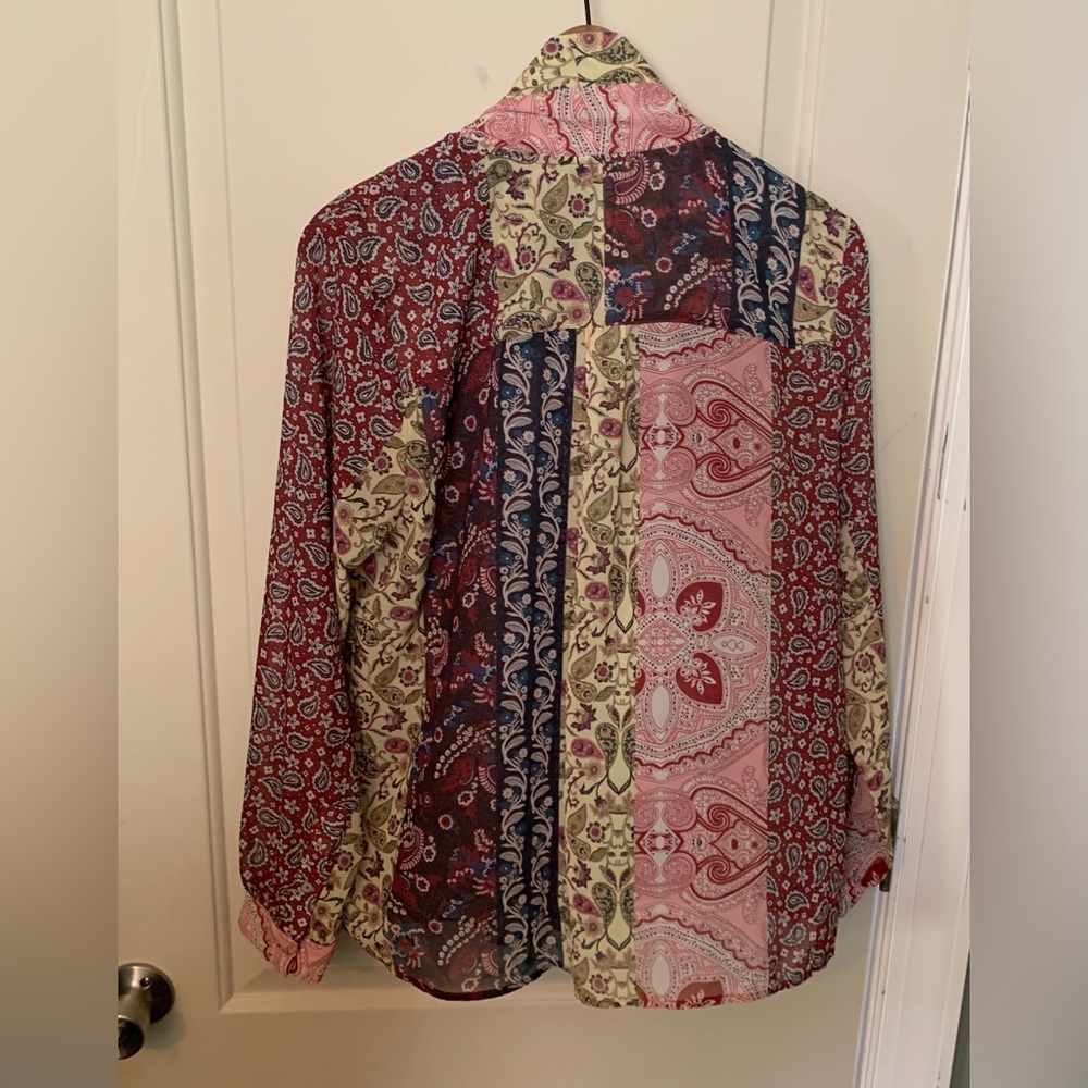 Soft Surroundings Langdon Top Patchwork Paisley T… - image 4
